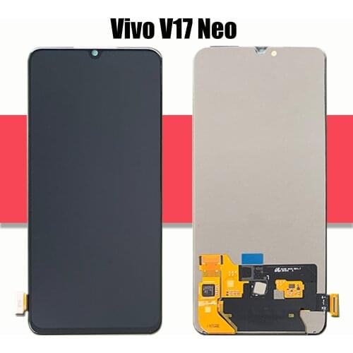 New 6.38" AMOLED For 2340x1080 Vivo V17 Neo LCD Display Touch screen Digitizer Panel sensor lens glass Assembly