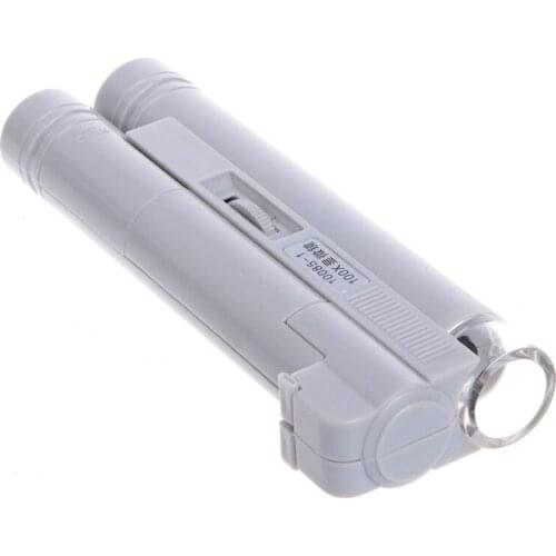 100X Zoom Handheld Microscope LED Light Jewelry Magnifier Lens Loupe Pocket