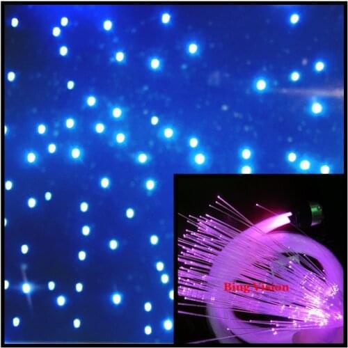 3 sizes of fiber 340 PCS PMMA fiber optic star ceiling kit lighting,LED RGB light source, 0.75mm 1.0mm 1.5mm fiber