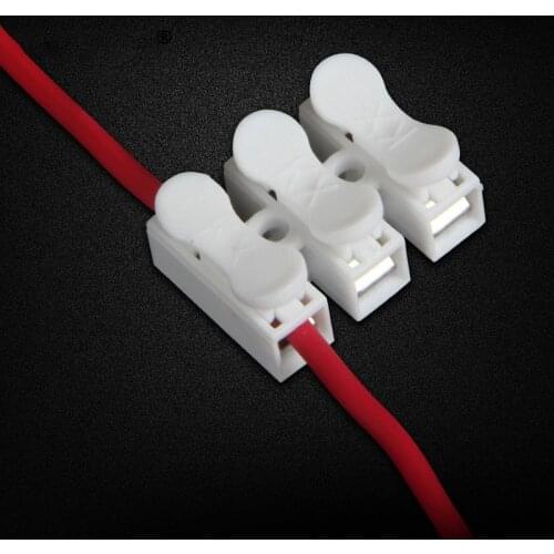 30pcs/lot Quick Splice Lock Wire Connectors CH2 CH3 2Pins 3Pins Electrical Cable Terminals cable Connector