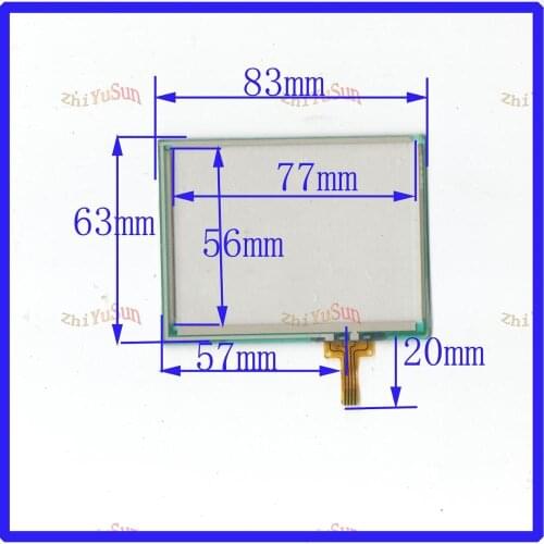 5PCS/LOT TR4-035F -04 83*63mm 3.5inch 4lines resistance screen this is compatible TR4035F04