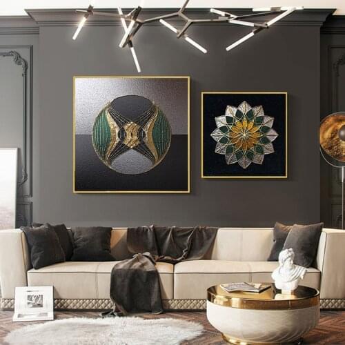 Abstract Luxury Golden Poster Nordic Canvas Art Painting Home Decor Wall Art Retro Print Living Room Vintage Minimalist Picture