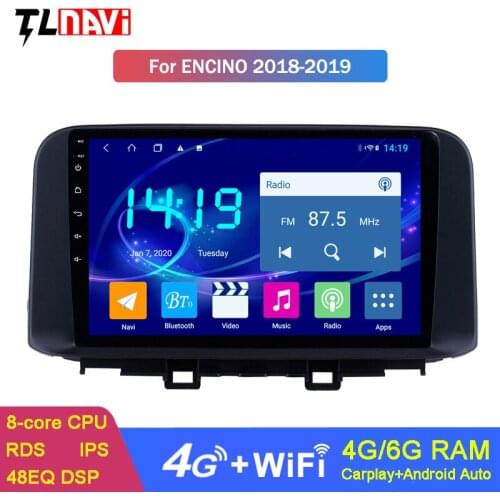 9 INCH IPS Screen Android 10 Car Radio Multimedia Player Stereo For Hyundai Kona Encino 2018 2019 GPS Navigation