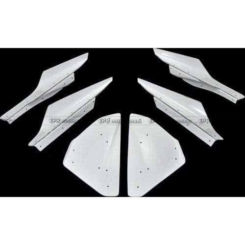 Car Accessories EVO 10 Vas Wide Ver. fiber glass Front Bumper Hyper Canard 10pcs (Varis Wide Body Only)