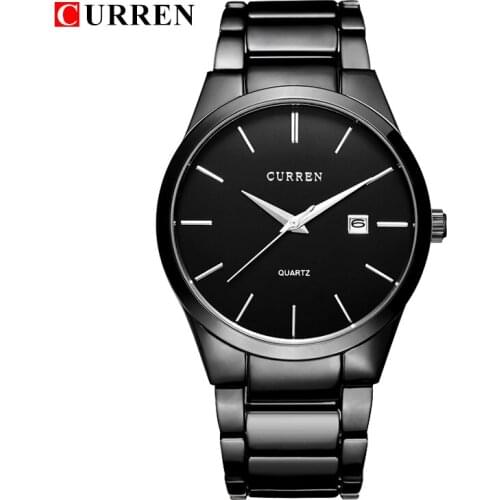CURREN Luxury Brand Mens Analog Sports Wrist Watch Date Display Business Mens Quartz Watch 8106