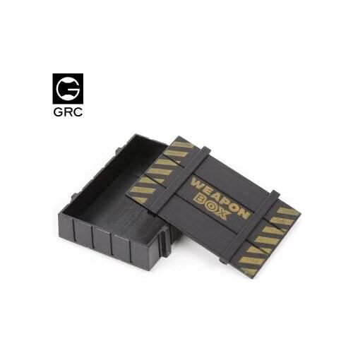 Wooden RC Rock Crawler Truck Part Decoration Box Case For 1/10 TRAXXAS TRX-4 TRX4 Axial SCX10 RC Car upgrade Garnish part