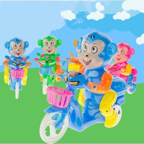 Childrens Toy Cable Running Monkey Motorcycle Model Simulation Riding Action Motorcycle Toy Home Decoration Childrens Gift