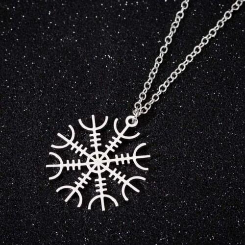 Hfarich Chic Stainless Snowflake Necklaces Pendants Cute Geometric Snow Winter Jewelry for Women Chtistmas Gift