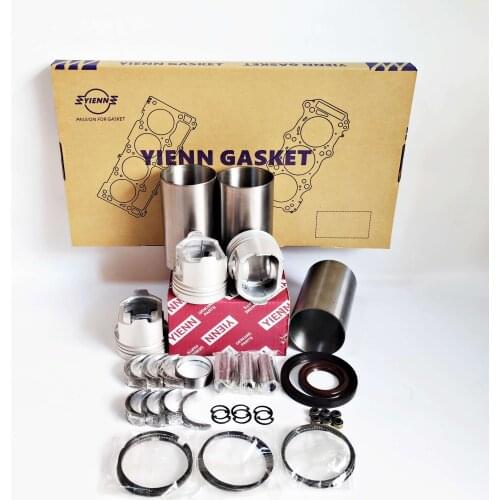 3D67E Overhaul Rebuild kit Full Gasket Liner Piston Ring Bearing Set For Komatsu Loader Excavator Tractor Engine Spare Parts