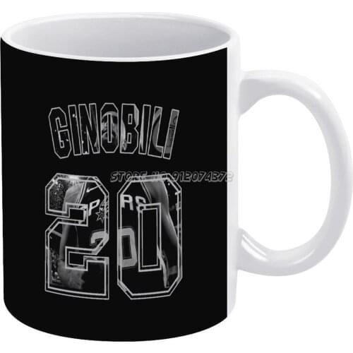 Think Most Spend The First Coffee Mugs Ceramic Mug Tea Cup Custom Cup Personalized Maman Gift Manu Ginobili Manu Ginobili Argent