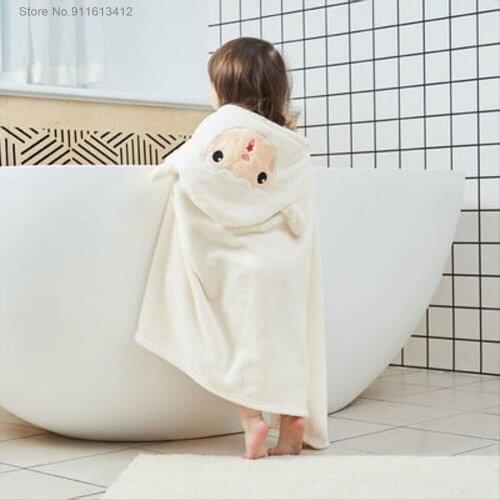 Animal Lamb Wearable Bath Towel Absorbent Chic Towel for Bathroom Decor Warmth and Strong Water Absorption Summer Beach Towel