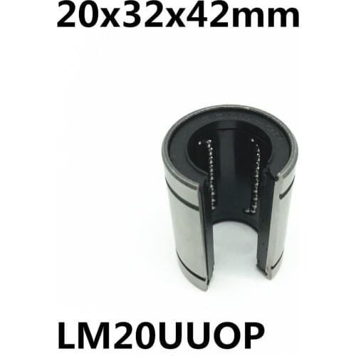 2pcs LM20UUOP 20mm Linear bearings Open Type LM20OP Free shipping 20x32x42 mm