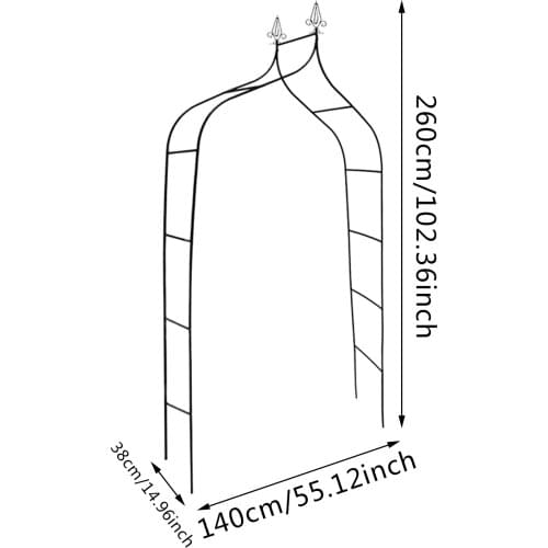 Metal Garden Arch Gardening Climbing Pergola Connector Iron Climbing Plant Stand For Climbing Plants Garden Arbour Decoration