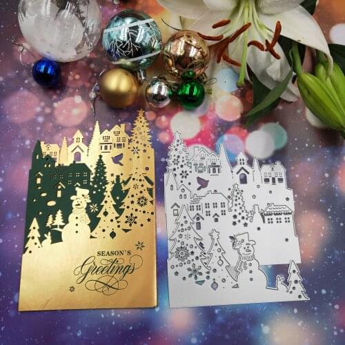 Christmas greeting cardMetal Cutting Dies Scrapbooking New 2019 DIY Scrapbooking photo album Decorative Embossing DIY Paper Card