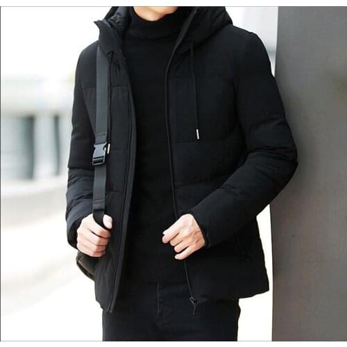 2020 Winter Cotton Jacket Men Waterproof Windproof Winter jacket Coat Solid Hooded Casual Outwear Clothing