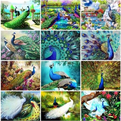 5d DiY Full Drill Diamond Painting Peacock Animal Picture Needlework Diamond Embroidery Cross Stitch Kits Mosaic Home Decor Art