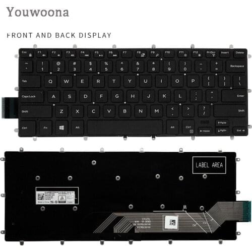 New Original Laptop Keyboard For Dell 7466 7467 7378 5468 7569 7368 7460 7560 7000