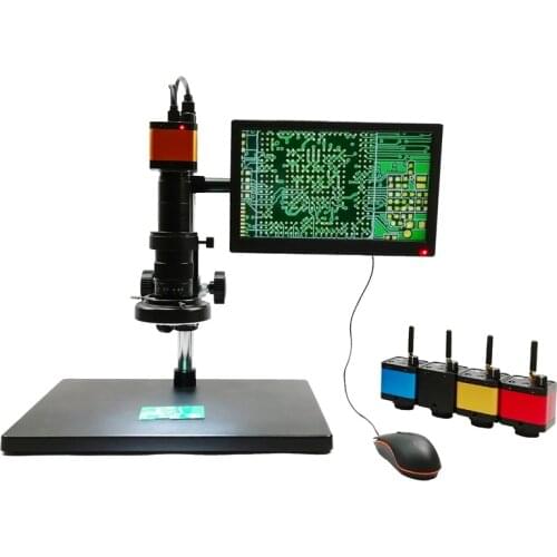 2019 New Digital Video Microscope 2M/4M/14M/16M HD MI/USB/WIFI Industrial Camera Video Camera Microscope