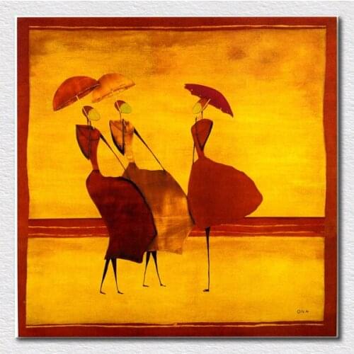 Wholesal qualityart craft beautiful Abstract portraits oil painting of thierry ona for The hotel decor free shipping