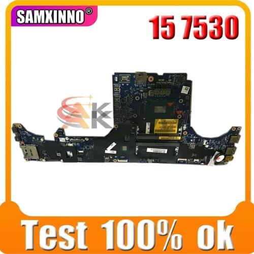 Original Laptop motherboard For DELL Precision 15 7530 Mainboard QNCT DAP10 LA-F591P