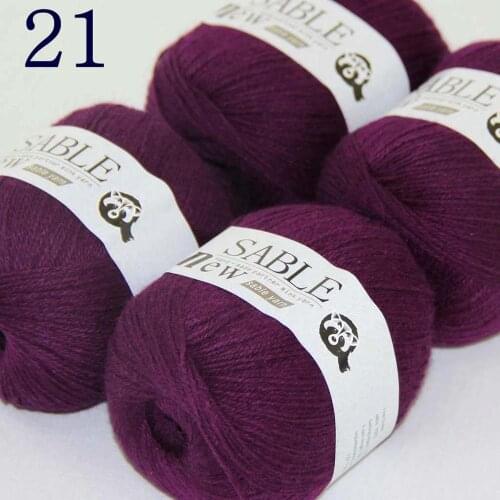 Sale Super Soft 4X50g Pure Sable Cashmere Wrap Shawls Hand Knit Wool Crochet 243-21 Indigo