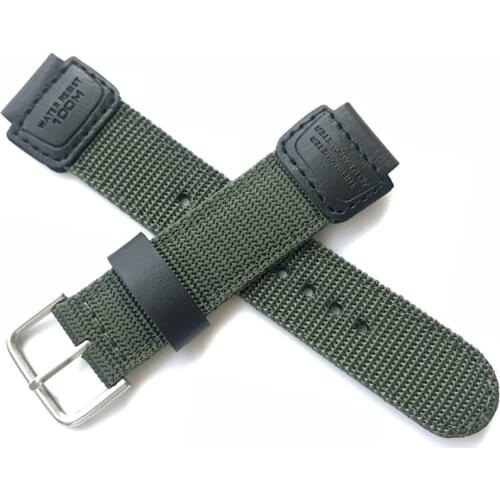18mm Nylon Watch Band Strap Suit for Casio G-Shock AE-1000 W-S200H W-800H W-216H 735H W-215 AEQ-110W SGW-300H 400H 500H MRW-200H