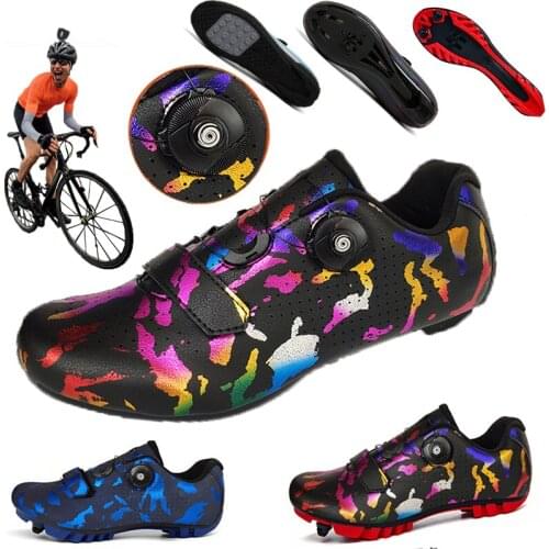 Unisex Professional Cycling Shoes MTB Cycling Shoes Mens Self-locking SPD-SL Road Couple Bicicleta Carretera Women Sneakers