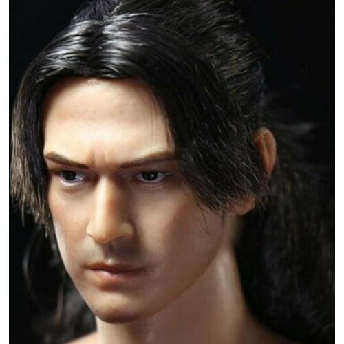 In Stock 1/6 Scale Takeshi Kaneshiro Ancient General Head Sculpt Carving for 12" Action Figure