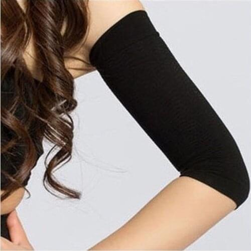 Women Elastic Compression Arm Shaping Sleeves Slimming Arm Shaperwear Mangas Para Brazo Weight Loss Elbow Massager Arm Wraps