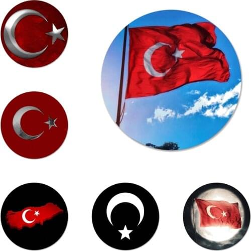 Turkish flag Badge Brooch Pin Accessories For Clothes Backpack Decoration gift