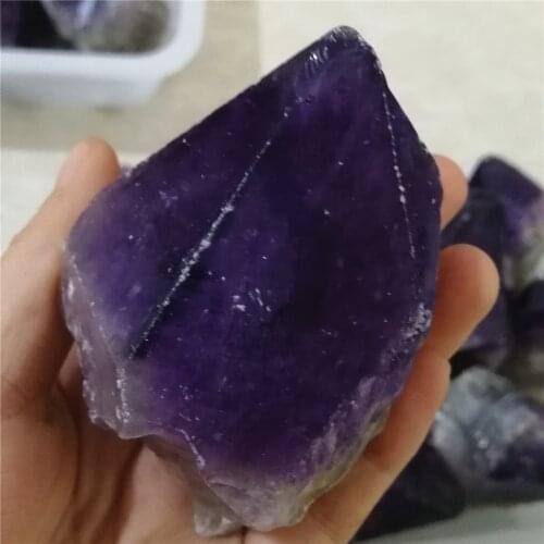1pc 60--70g Natural Amethyst Raw Crystal Deep Purple Rough Specimen Healing Crystal Quartz Stones And Minerals Points