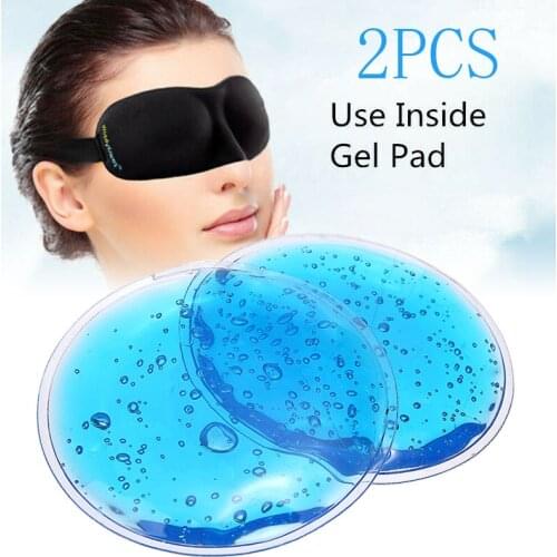 2pcs Gel Cold Sleeping Eye Mask Eye Protection Pack Hot Heat Ice Cool Soothing Tired Eyes Care Patch