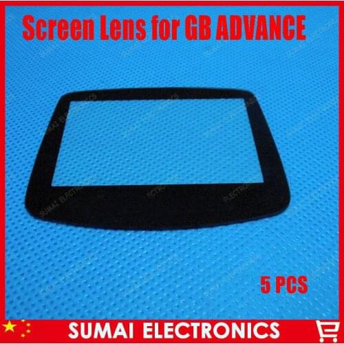 5PCS/LOT NEW protective material glass Screen Lens for GBA Game Boy Advance protection panel