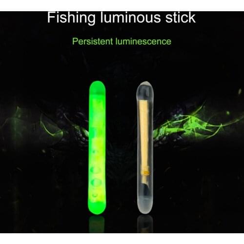 5Pcs Night Fishing Glow Stick Professional Wear Resistant Light Float Rod Floating Green Luminous Rods Fishing Gear Supplies