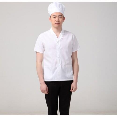 Large summer kitchen Chef Coat Coat Long Sleeve Short Sleeve Hotel Chef Clothing Catering Service Tooling Jacket Jacket