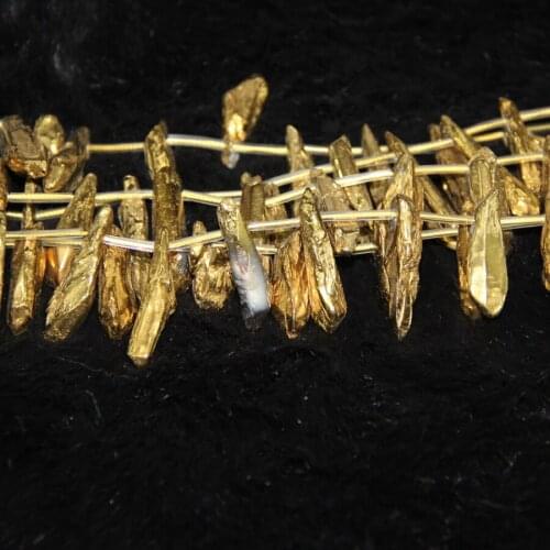 Full Strand Dyeing Electroplating Druzy Crystal Rock Beads Necklace Point Pendant Preferred Choice of Merry Christmas Present