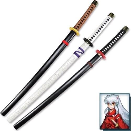 Inuyasha SesshoumaruTessaiga Tenseiga Bakusaiga Wooden Sword Stage Performance Props for Anime Show Chrismas New Year Party