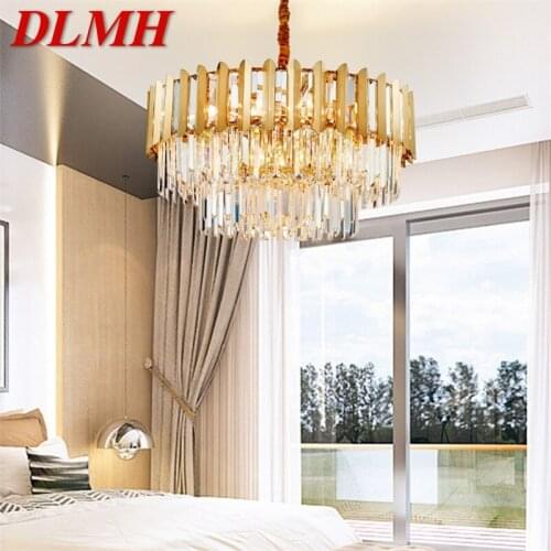 DLMH Modern LED Ceiling Chandelier Lights Crystal Luxury Creative Decorative Fixtures For Living Room Dining Room Villa Duplex