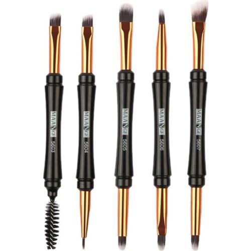 1pcs Dual Double-ended Eyebrow Brush Eyeshadow Eyelashes Eyeliner Concealer Lip Cosmetics Eyes Makeup Tools Cosmetic