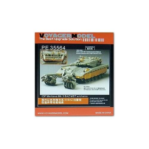 KNL HOBBY Voyager Model PE35564 Mecca Mk.3 BAZ main battle tanks and mine sweep rolling upgrade with etching parts