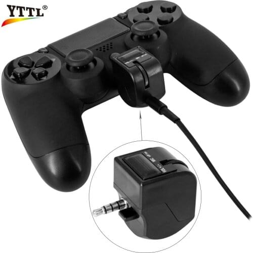YTTL 3.5mm Mini Handle Audio headset adapter Micphone Earphone Voice Control Gaming Accessories For PS4 Controller PSVR PS4 VR
