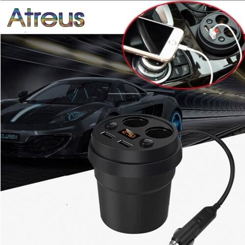 3.1A Multi-function car charger Cigarette Lighter For Toyota Avensis Rav4 Audi Q5 A6 Renault Captur Skoda Yeti Ford