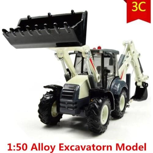 1:50 Alloy excavator model, high simulation two-way excavator toys, metal casting, educational toys, free shipping