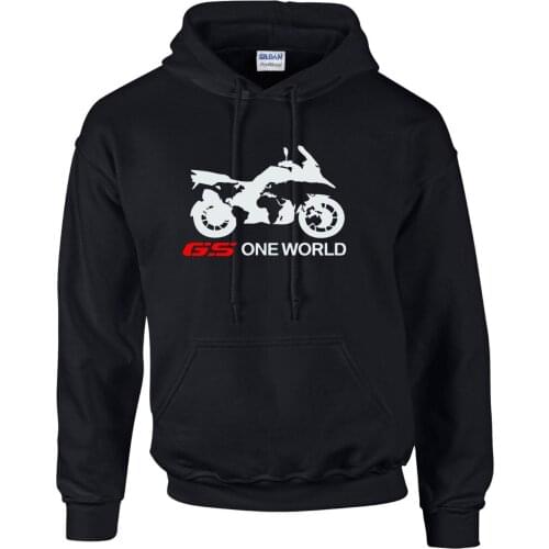 German Motorcycle Motorcycle 1200GS One World Adventure Style Motorcycle Printed Hoodie in 3 Sizes