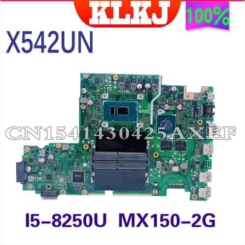 KLKJ X542UN Laptop Motherboard For ASUS VivoBook 15 FL8000UN V587UN X542UR X542UQ X542Uoriginal Mainboard I5-8250U MX150-4GB