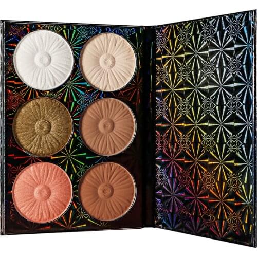 No Logo Highlighter Palette Bronzer Highlighting Glow Makeup Shimmer Highlight Illuminator Contour Private Label