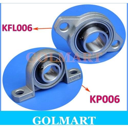 30 mm shaft caliber Zinc Alloy mounted bearings KP006 or KFL006 pillow block bearing housing