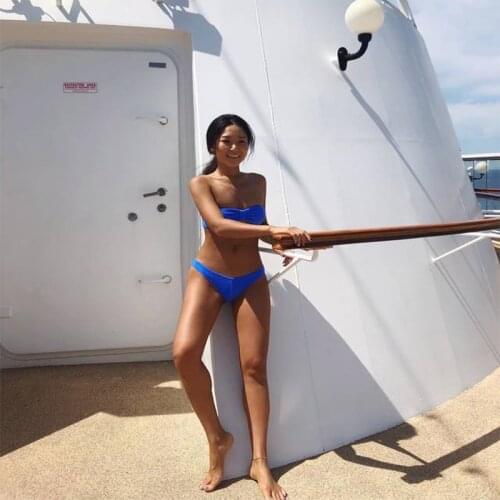 Sheshot DALEA SKY Go fishing Instagram Swimming suit women bikini Custom swimsuit top and bottom Split bathing suit Ins biquini