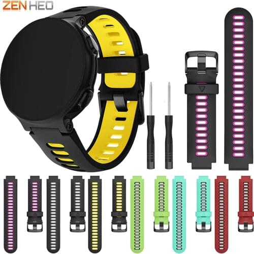 Silicone Strap Wristband For Garmin Forerunner 235/220/620/630 Smart Watch Band For Garmin Forerunner 735/735XT Watchband