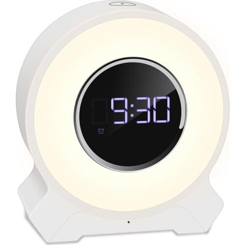 LED FM radio+Bluetooth 4.2 +TF card playback + AUX connection+ alarm clock lighting